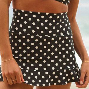 NWT Albion Fit Polka Dot Crop Top and Skort - size medium
